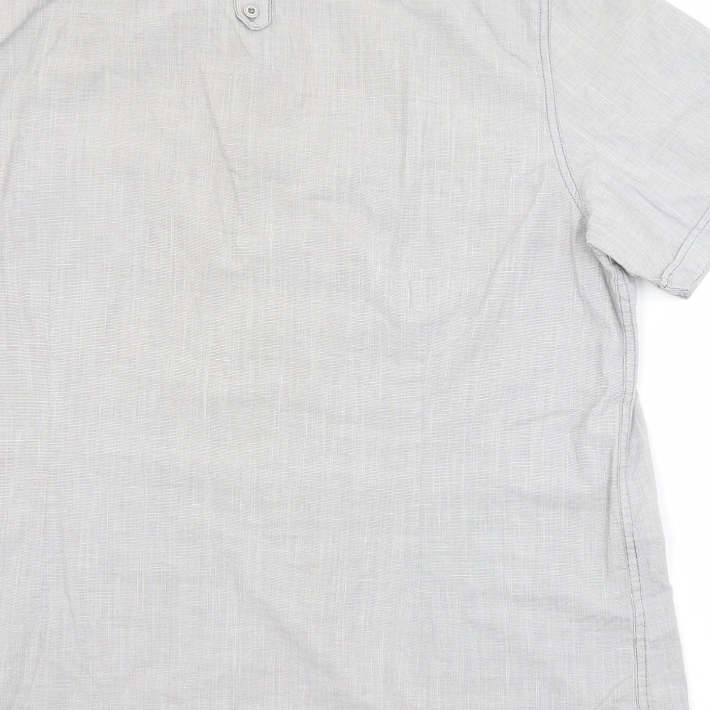 Burton Mens Grey    Button-Up Size XL