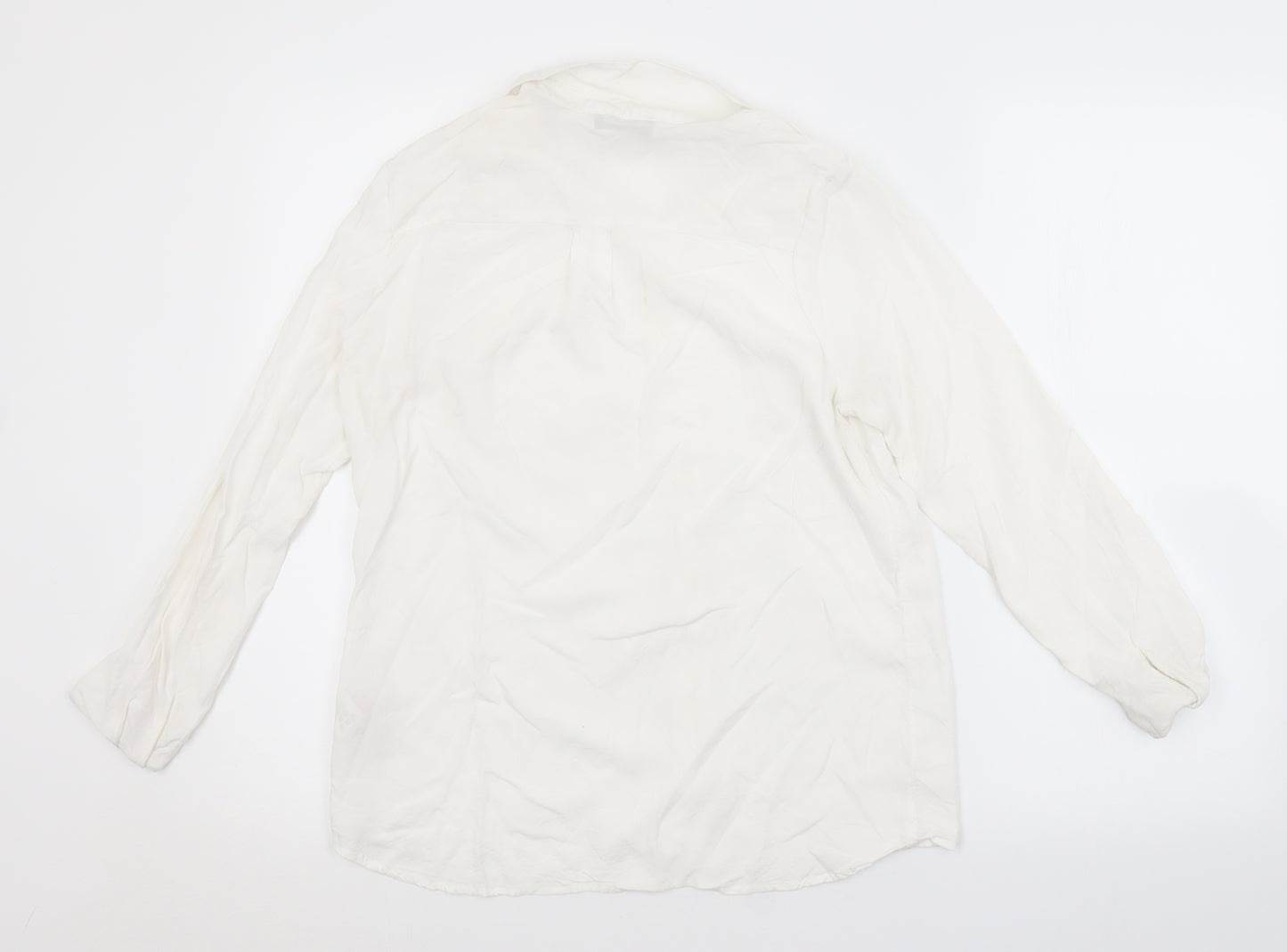 Papaya Womens White   Basic Button-Up Size 10