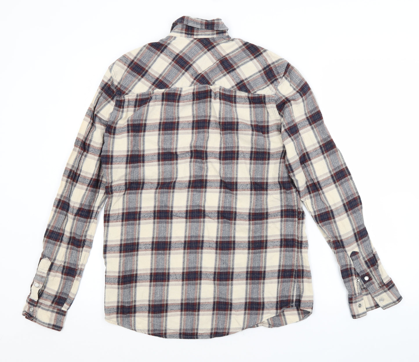 New Look Mens Multicoloured Check   Button-Up Size XS