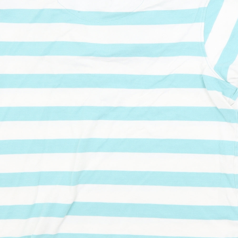 Crew Clothing Womens Multicoloured Striped  Basic Polo Size 16