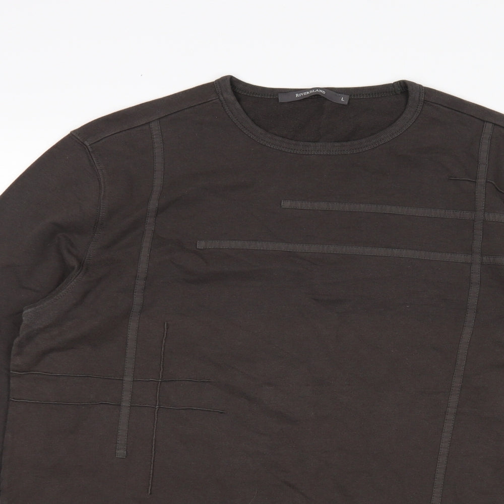 River Island Mens Brown    T-Shirt Size L