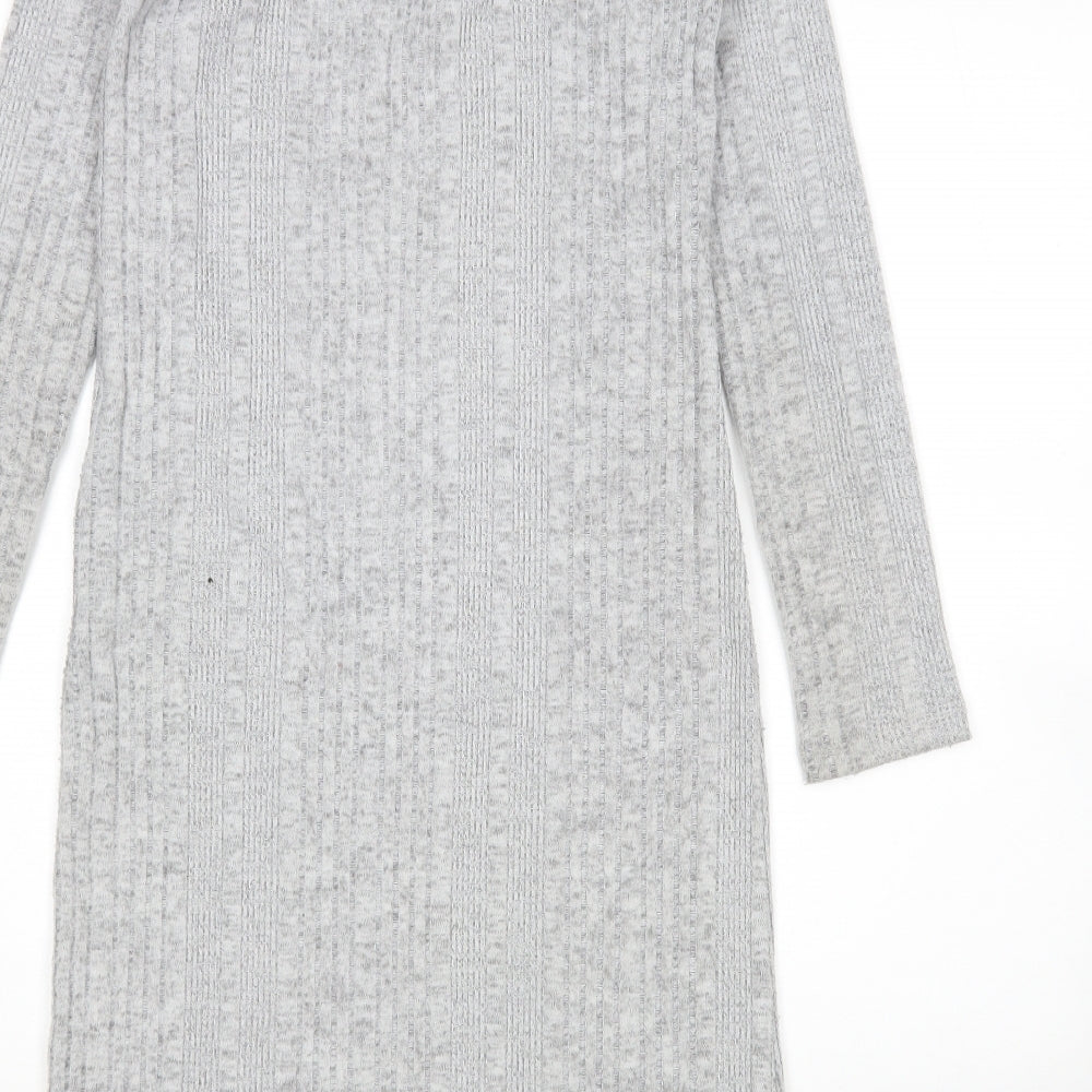 F&F Womens Grey   Jumper Dress  Size 10