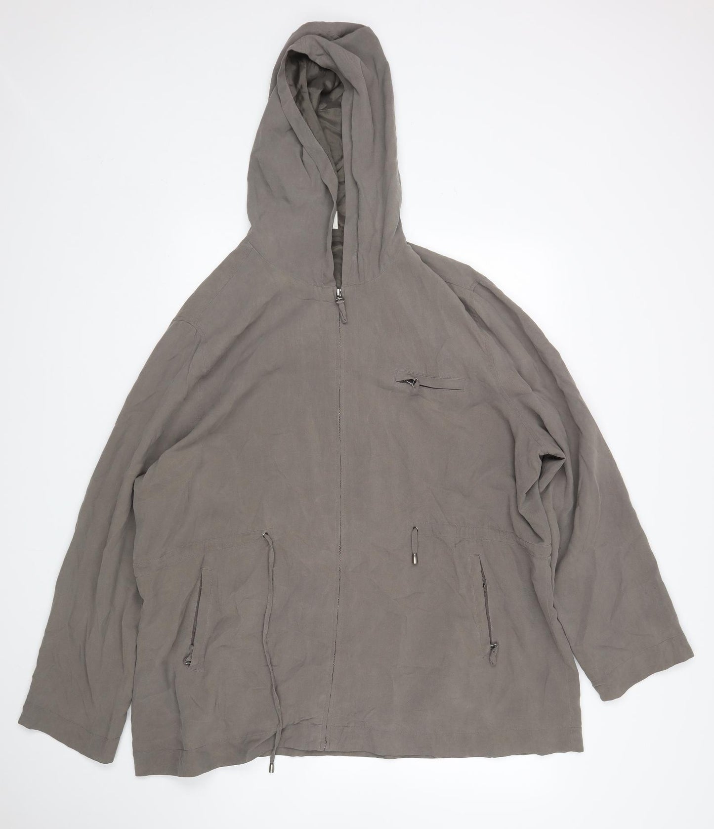 Ann Harvey Womens Brown   Parka Coat Size 24