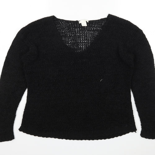 H&M Womens Black   Pullover Jumper Size M