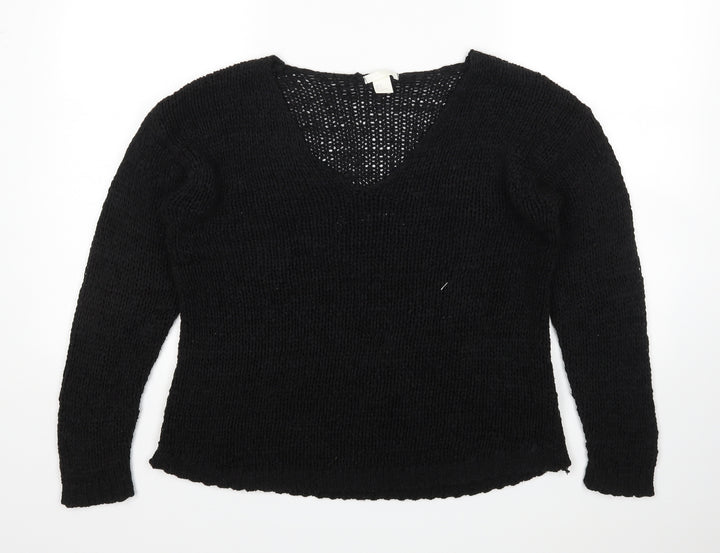 H&M Womens Black Pullover Jumper Size M