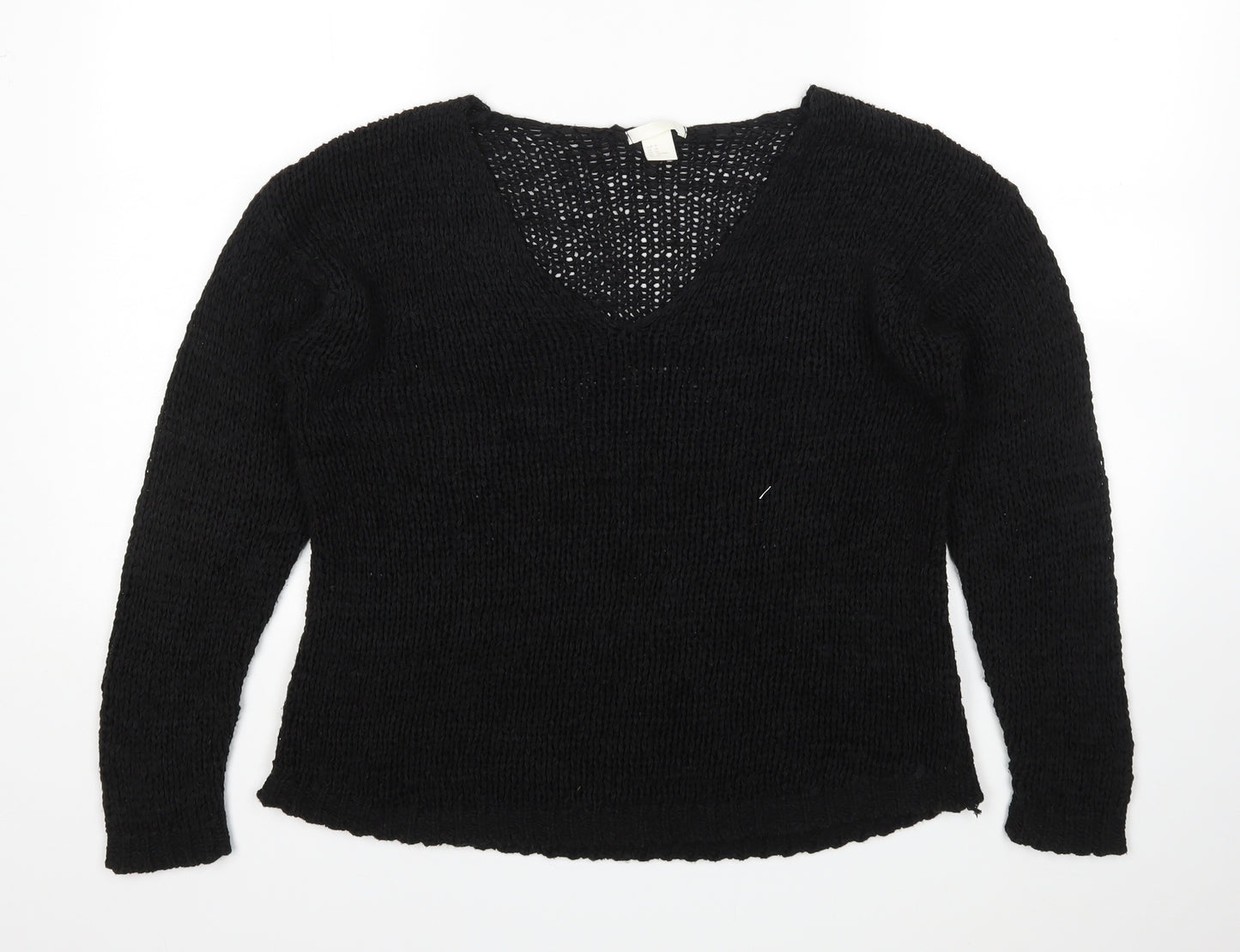 H&M Womens Black   Pullover Jumper Size M