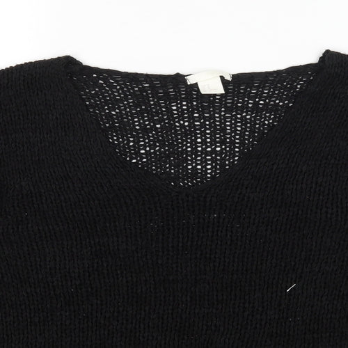 H&M Womens Black   Pullover Jumper Size M
