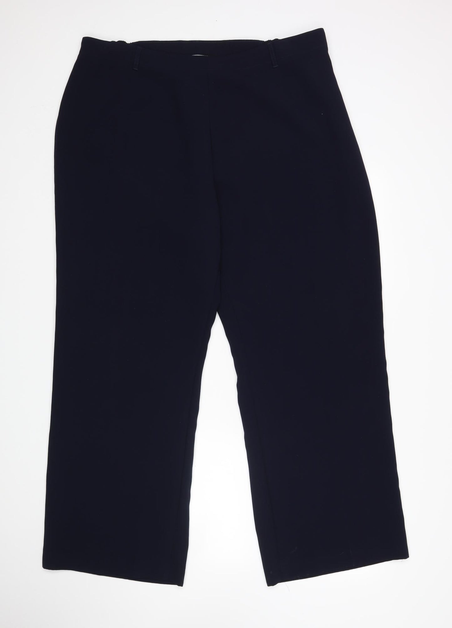 M&S Womens Blue   Trousers  Size 24 L31 in