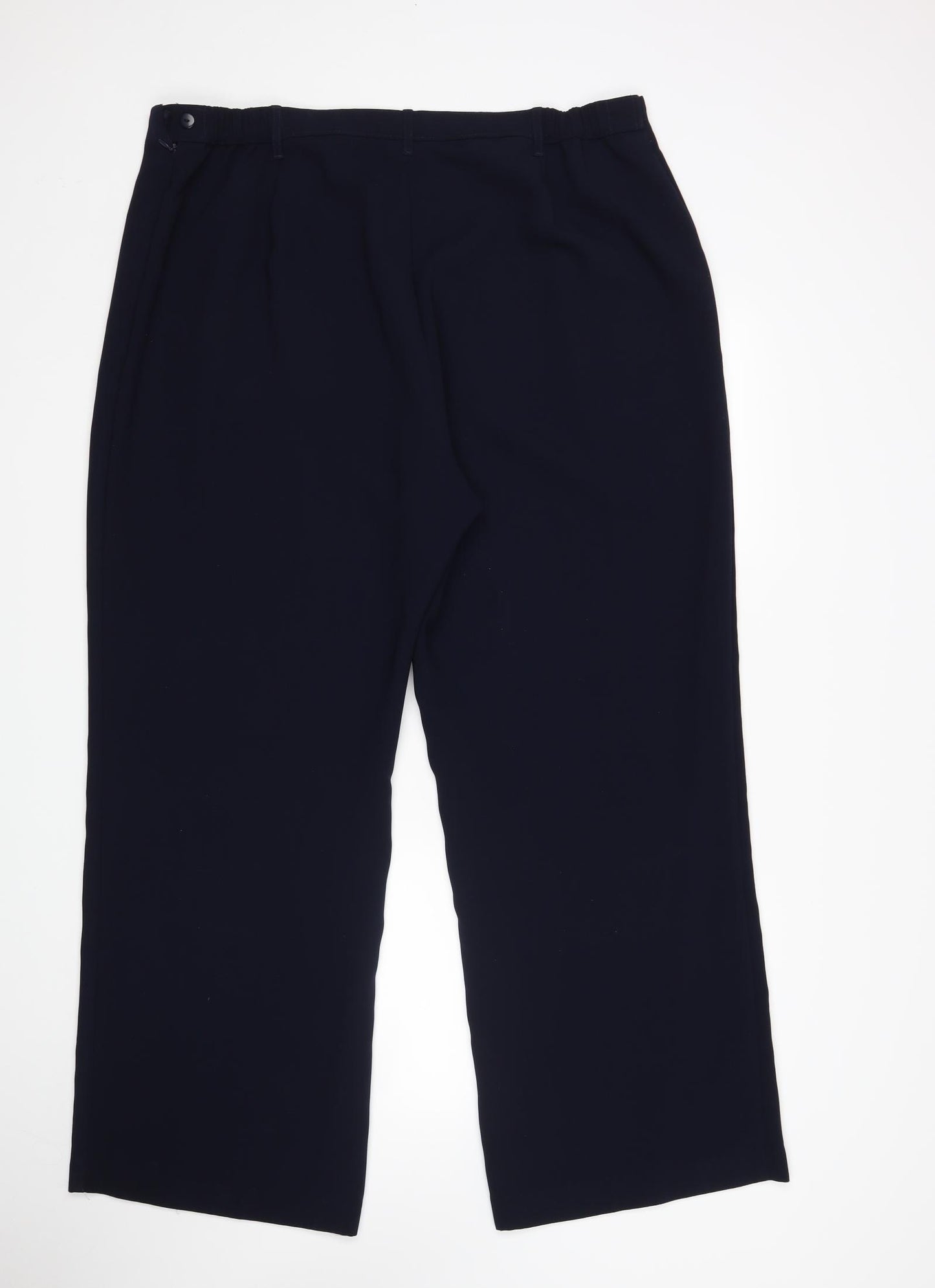 M&S Womens Blue   Trousers  Size 24 L31 in