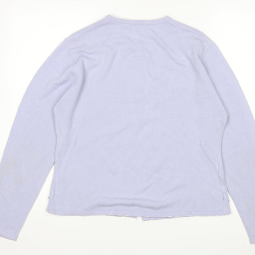 Debbie Morgan Womens Purple   Cardigan Jumper Size M