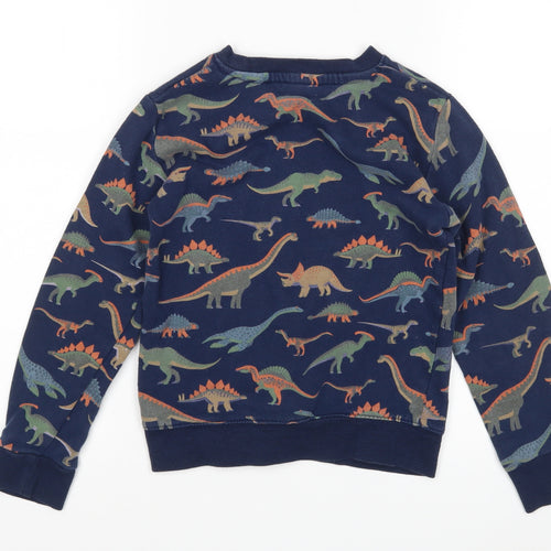H&M Boys Multicoloured   Pullover Sweatshirt Size 7-8 Years  - Dinosaur