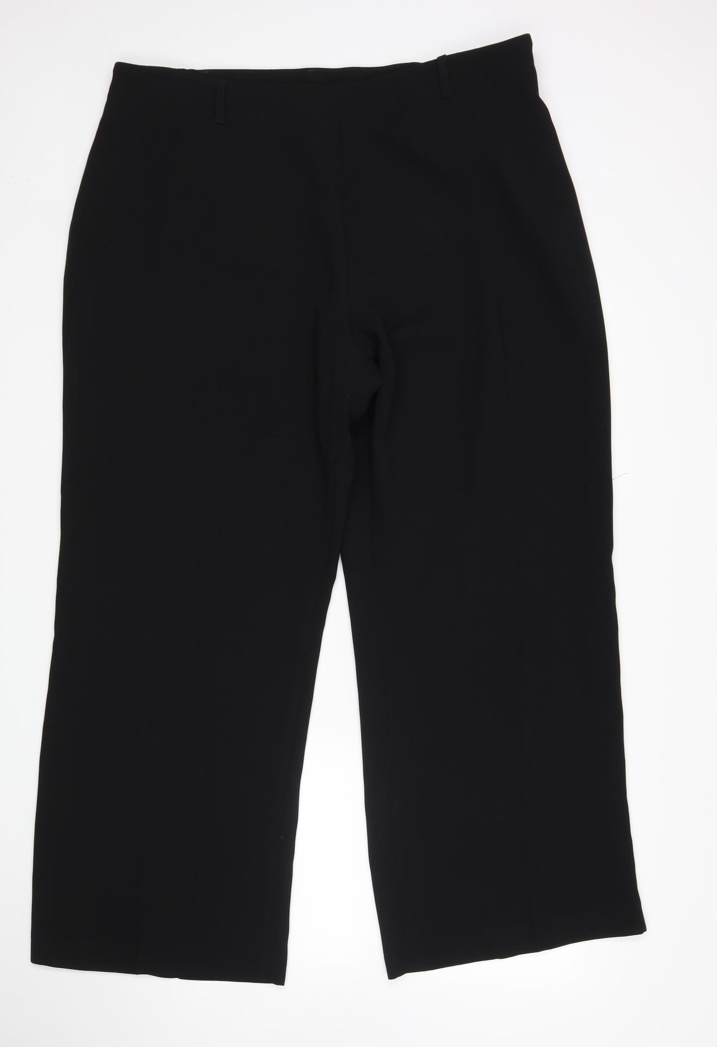 M&S Womens Black   Trousers  Size 24 L30 in