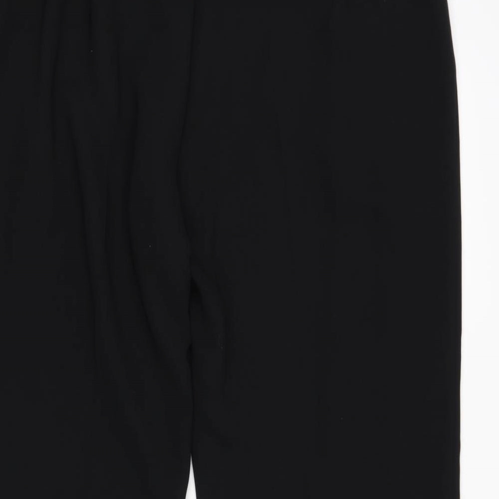 M&S Womens Black   Trousers  Size 24 L30 in