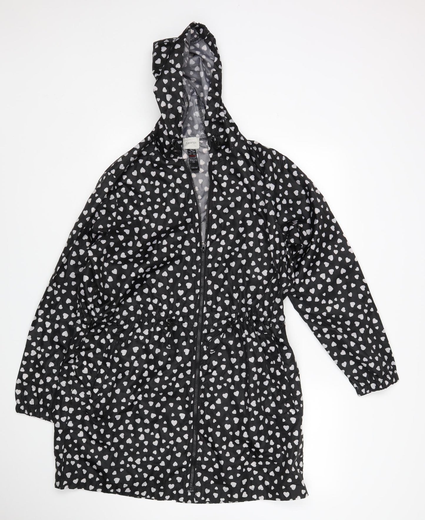 George Womens Multicoloured Polka Dot  Rain Coat Coat Size 16