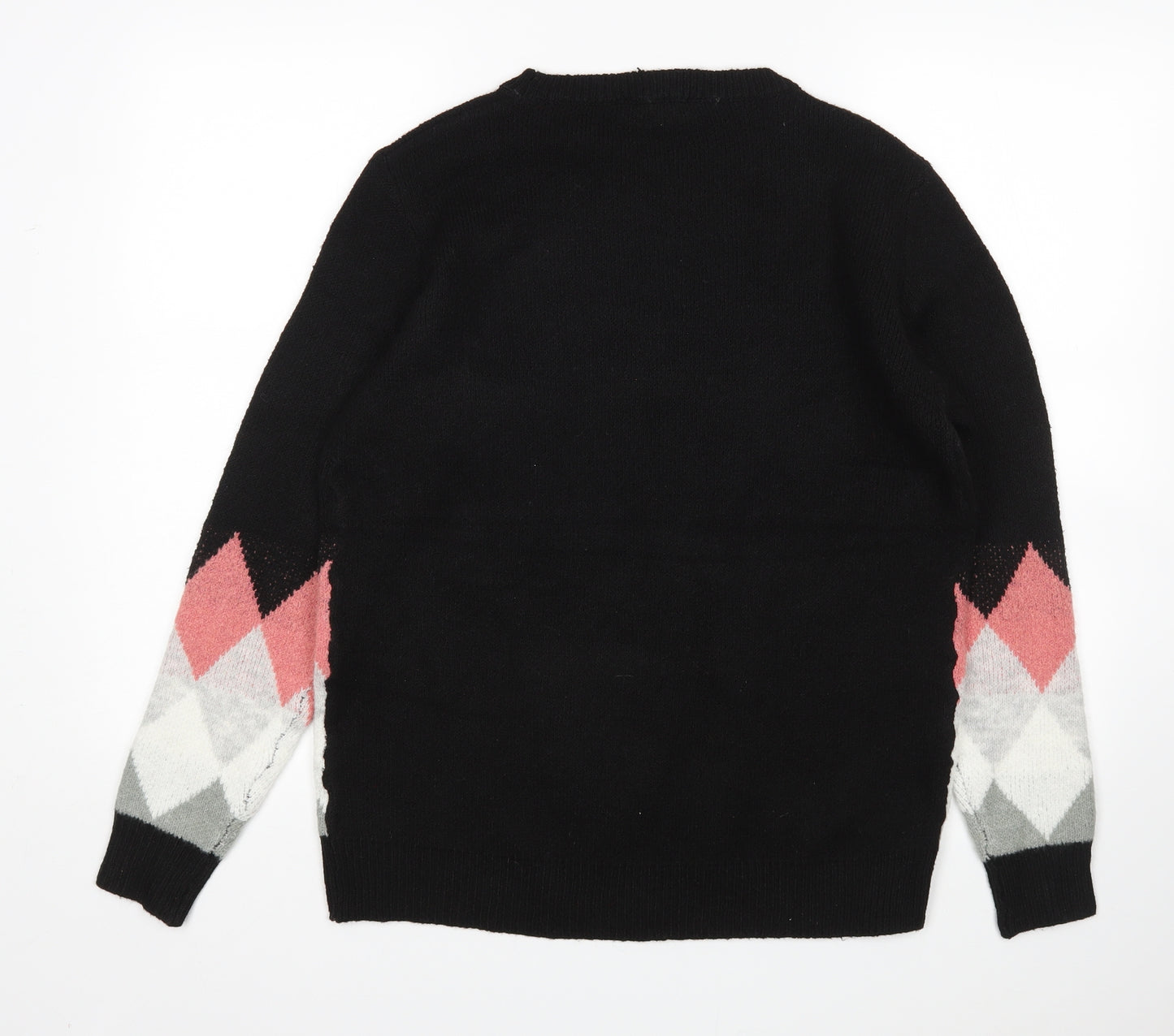 Love Knitwear Womens Multicoloured Argyle/Diamond  Pullover Jumper Size 18