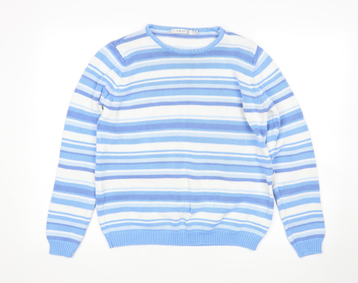 EWM Womens Multicoloured Striped  Pullover Jumper Size M