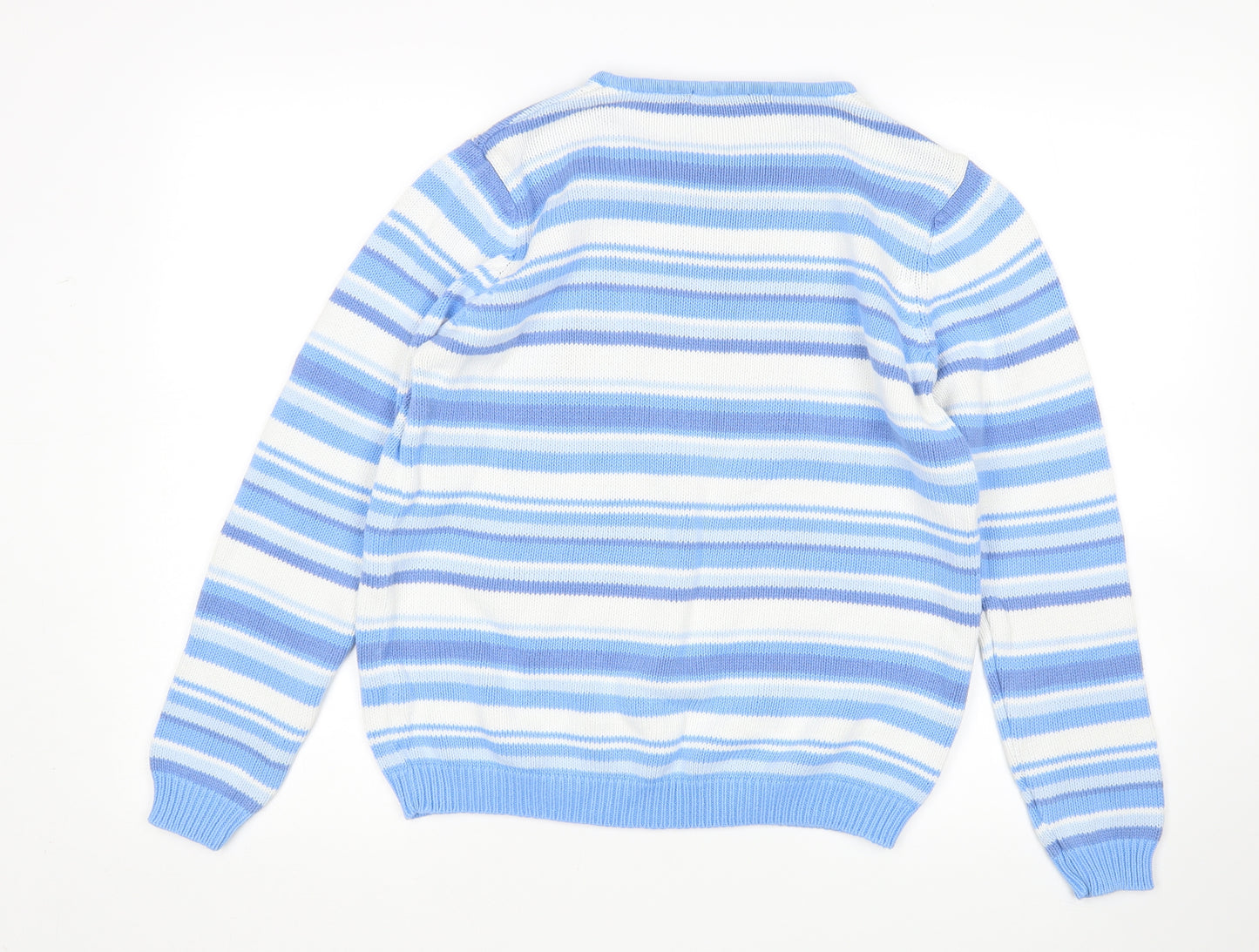EWM Womens Multicoloured Striped  Pullover Jumper Size M