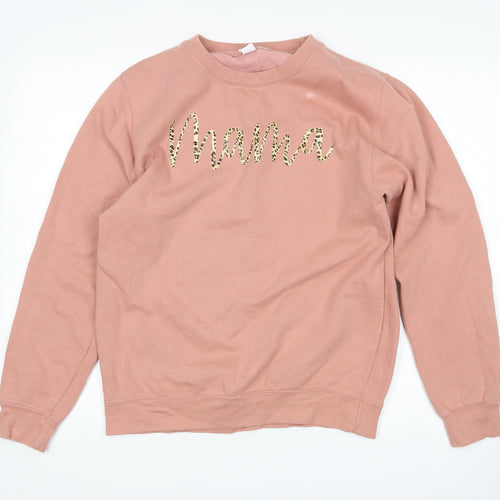 Preworn Womens Pink   Pullover Sweatshirt Size S