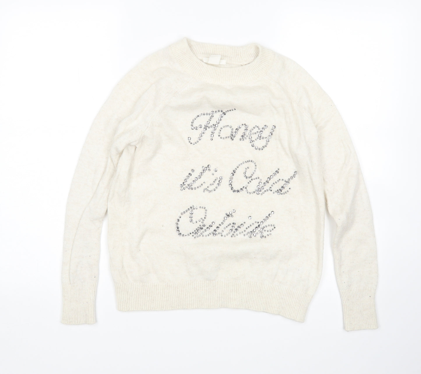 H&M Womens Beige   Pullover Jumper Size XS