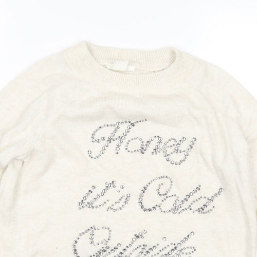 H&M Womens Beige   Pullover Jumper Size XS