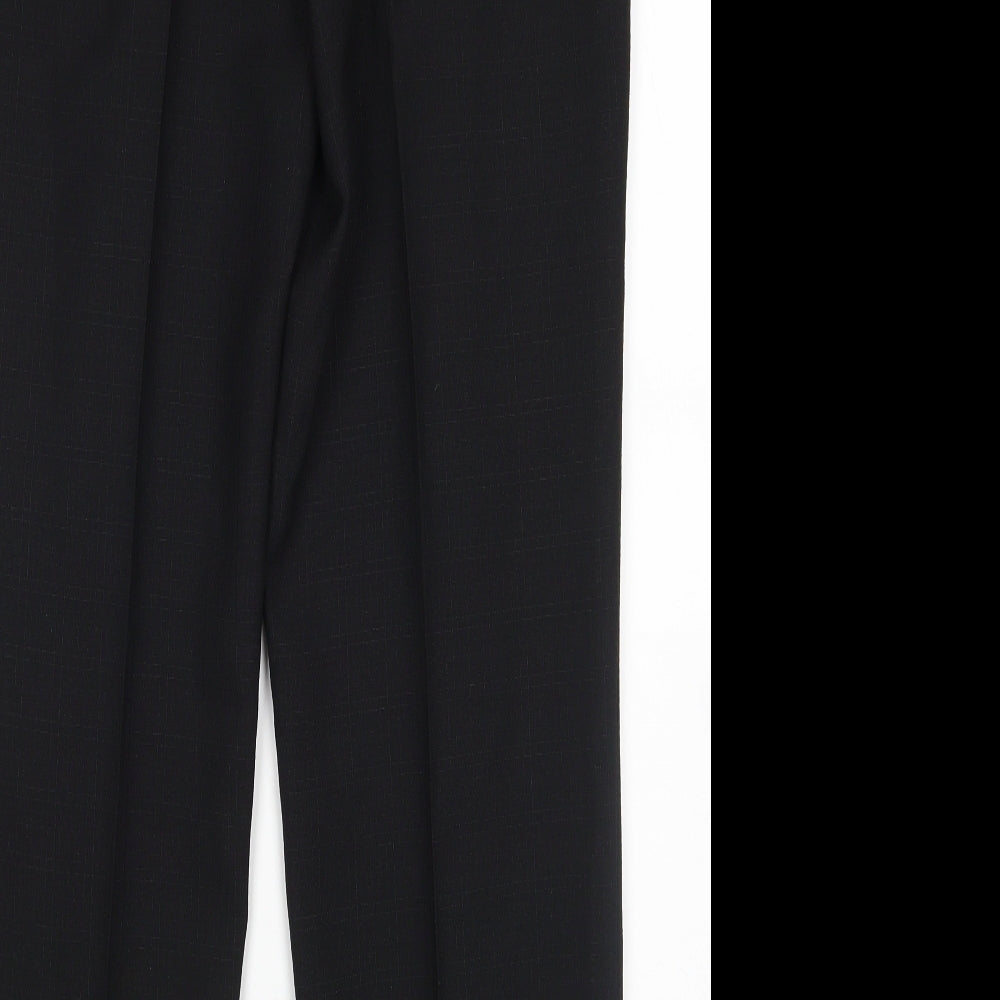 M&S Womens Black   Trousers  Size 12 L29 in