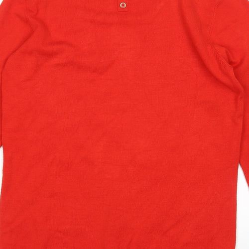 M&Co Womens Red   Pullover Jumper Size 12