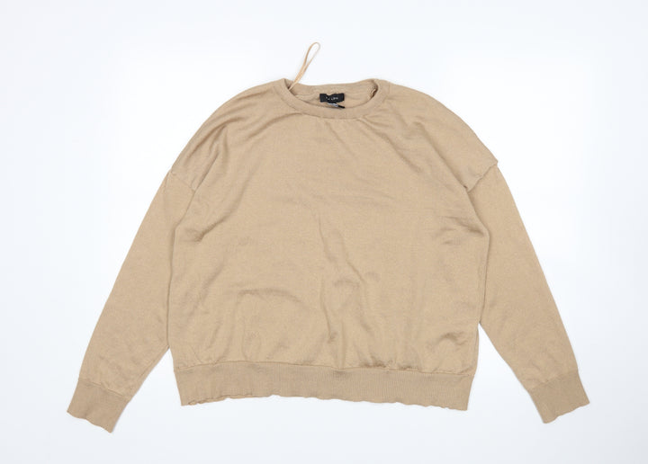 New Look Womens Beige Pullover Jumper Size L