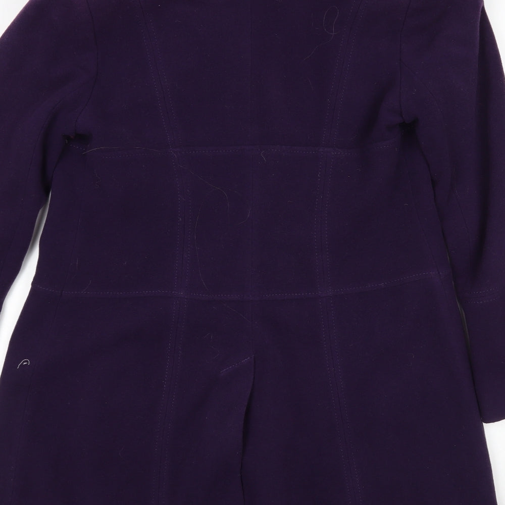 NEXT Womens Purple   Overcoat Coat Size 14