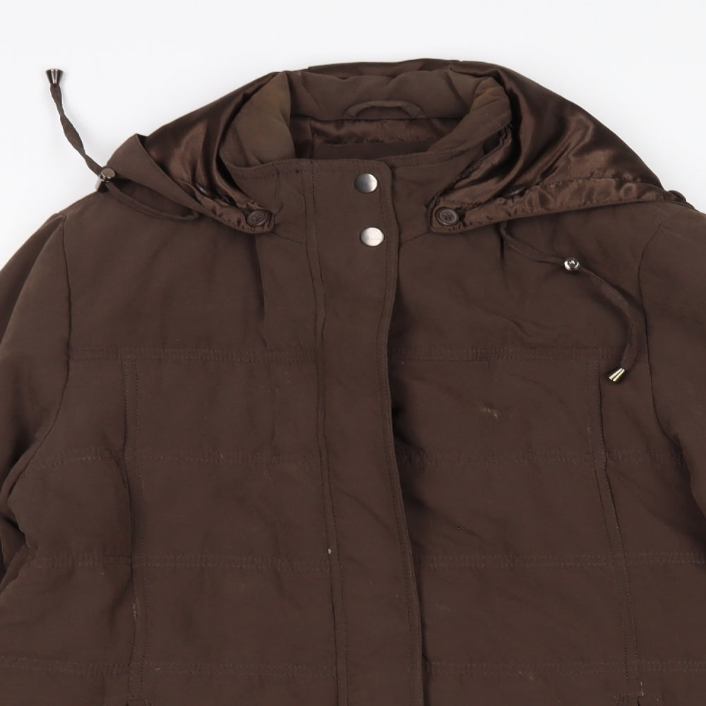BHS Womens Brown   Parka Coat Size 14