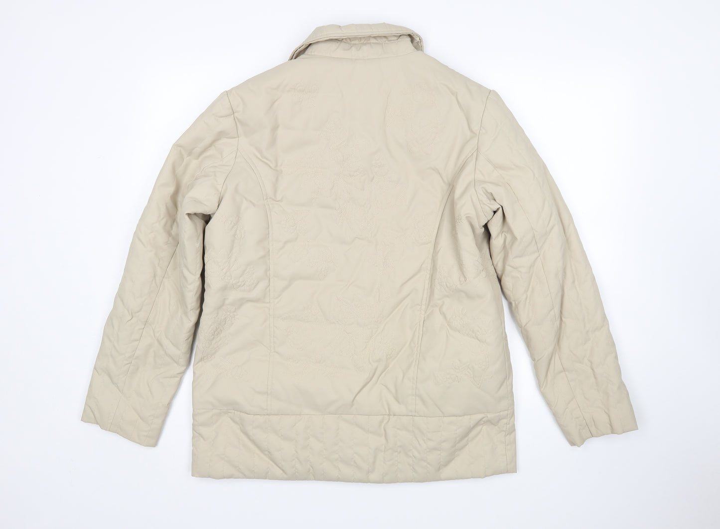 Northmoor Womens Beige Floral  Jacket  Size 14