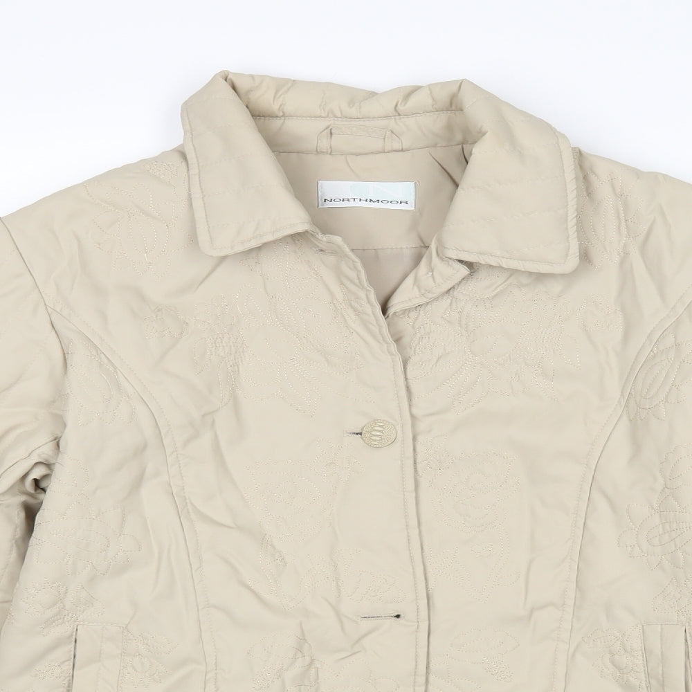 Northmoor Womens Beige Floral  Jacket  Size 14