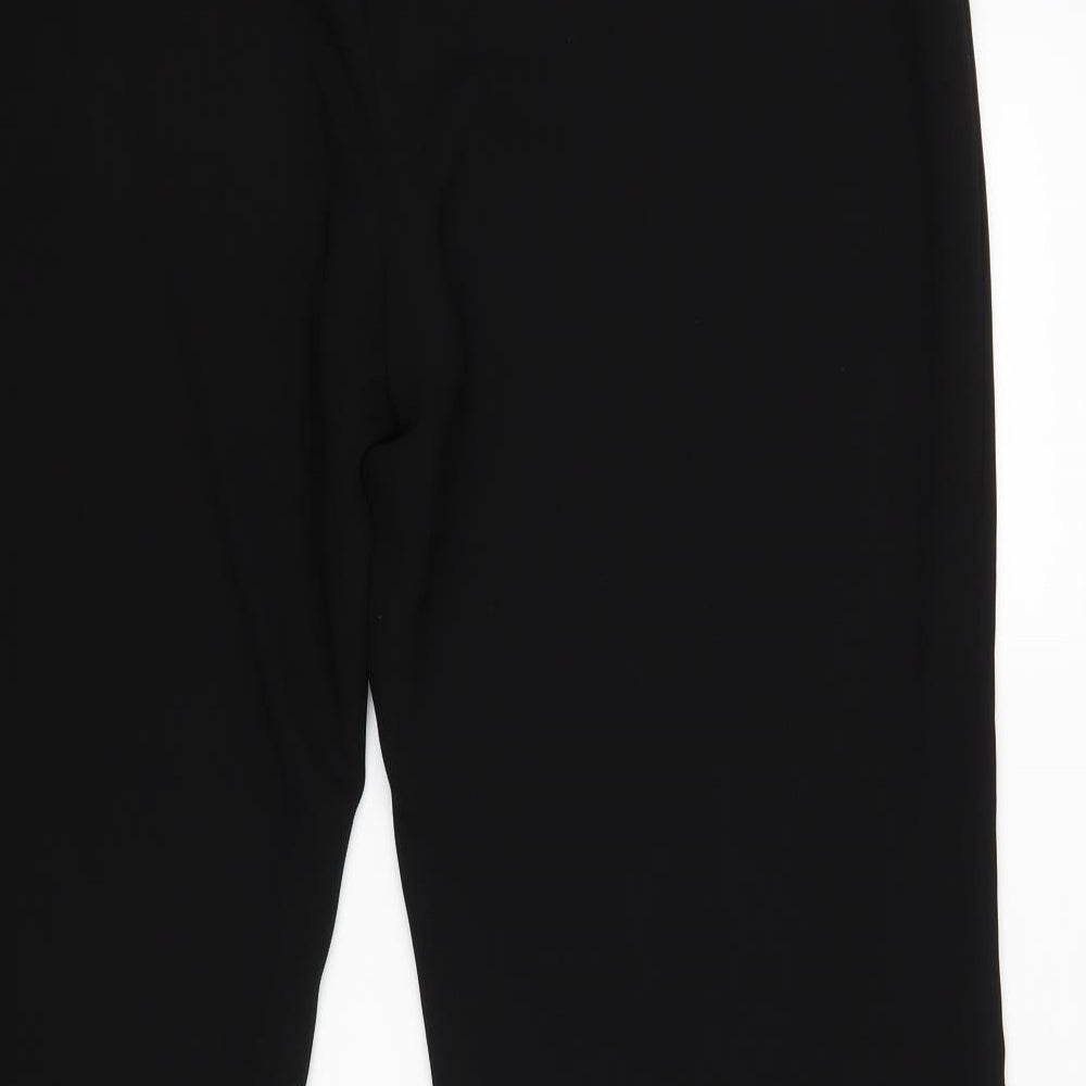 M&S Womens Black   Trousers  Size 24 L30 in