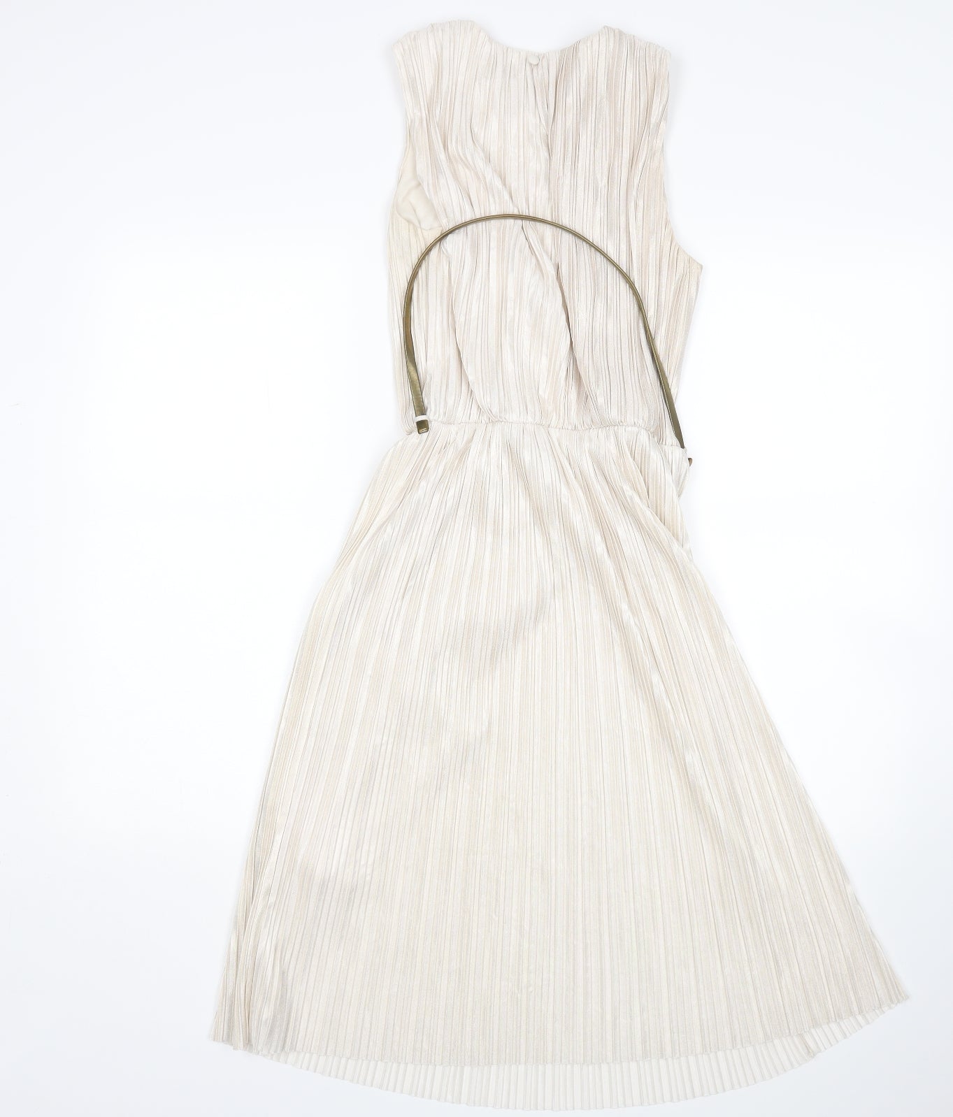 Miss Selfridge Womens Beige   A-Line  Size 8