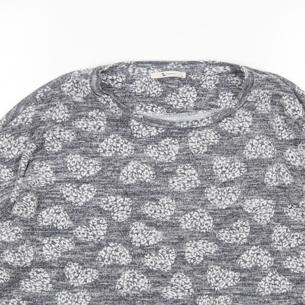 TU Womens Grey   Pullover Jumper Size 14