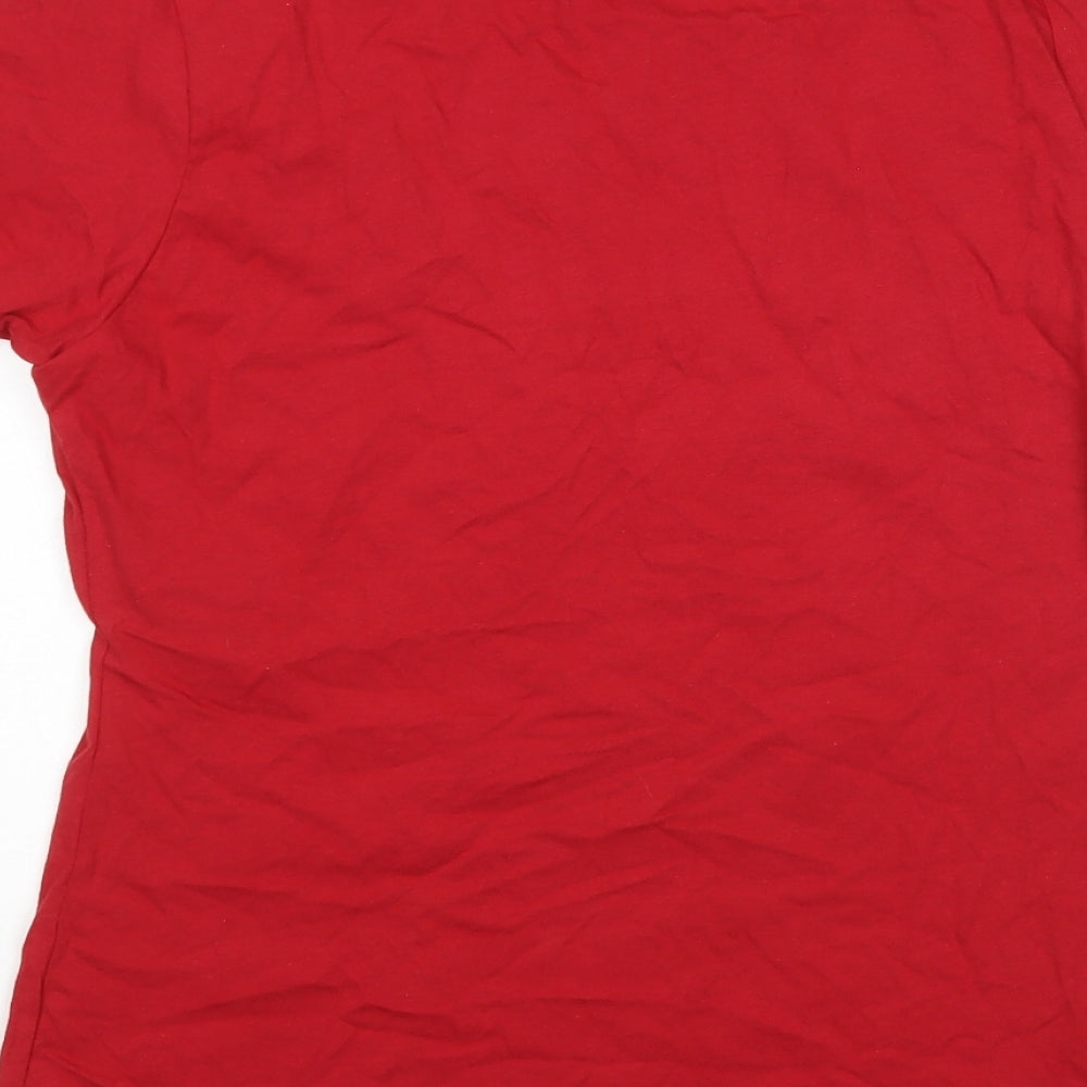 Port & Company Womens Red   Basic T-Shirt Size M  - USA