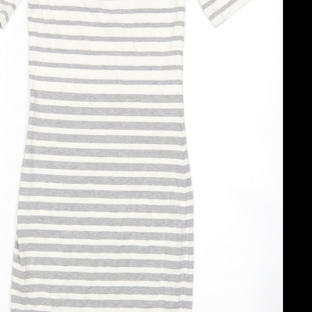 Superdry Womens Multicoloured Striped  T-Shirt Dress  Size S