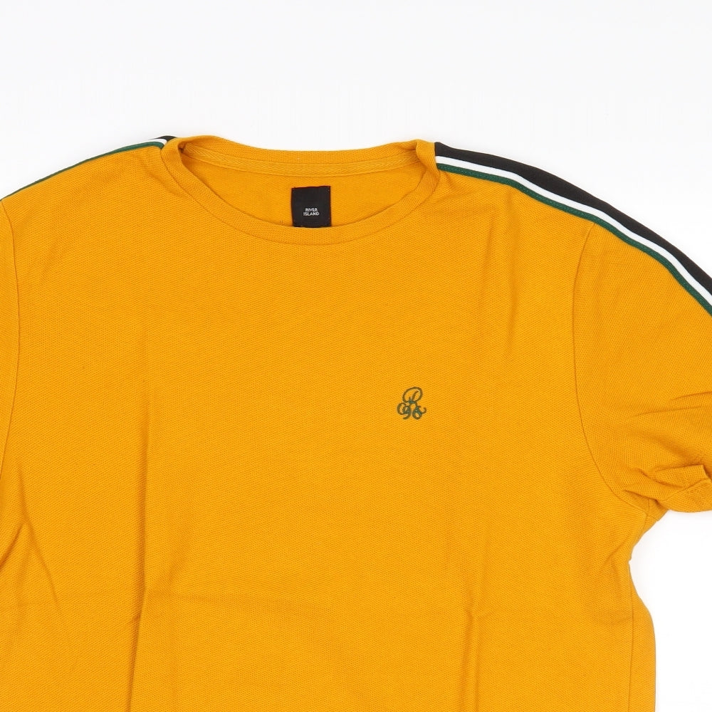 River Island Mens Orange    T-Shirt Size M