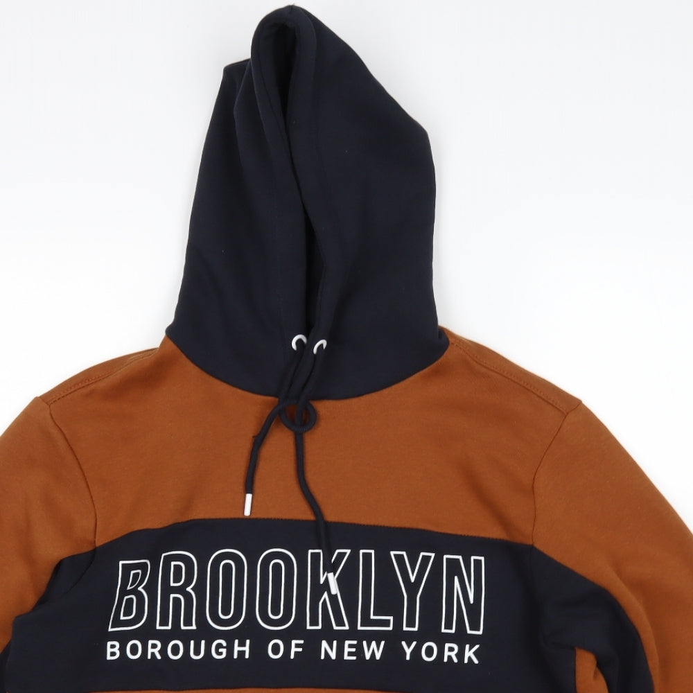 Leftman Mens Multicoloured   Pullover Hoodie Size M