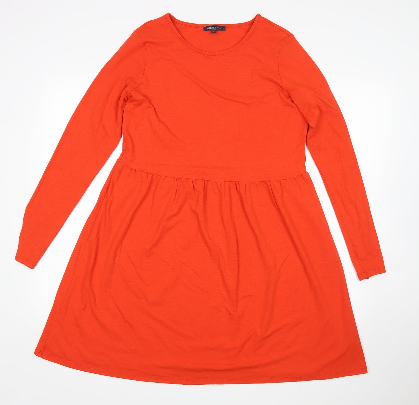 M&S Womens Orange   A-Line  Size 14