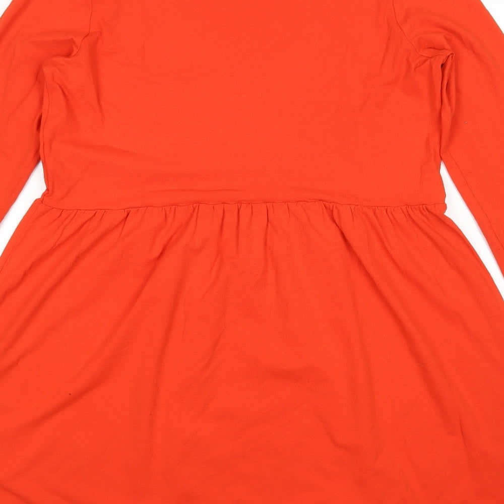 M&S Womens Orange   A-Line  Size 14