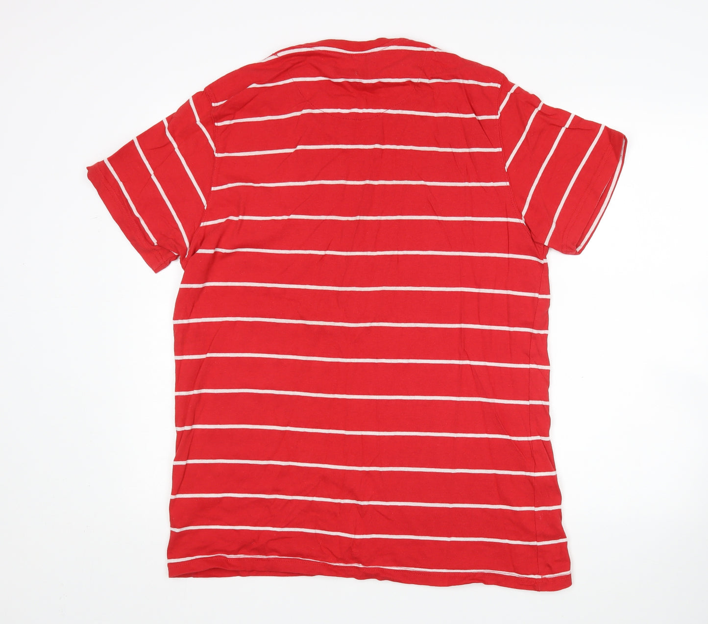 Pierre Cardin Mens Red Striped   T-Shirt Size 2XL