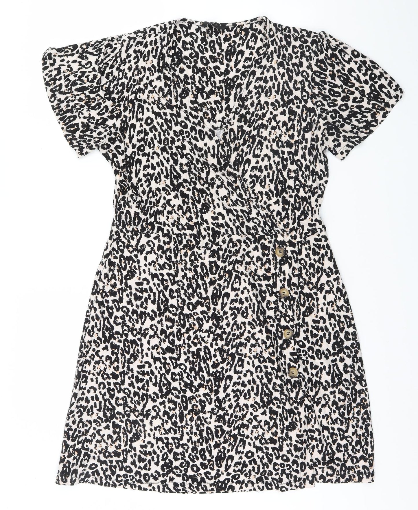 NEXT Womens Beige Animal Print  A-Line  Size 16