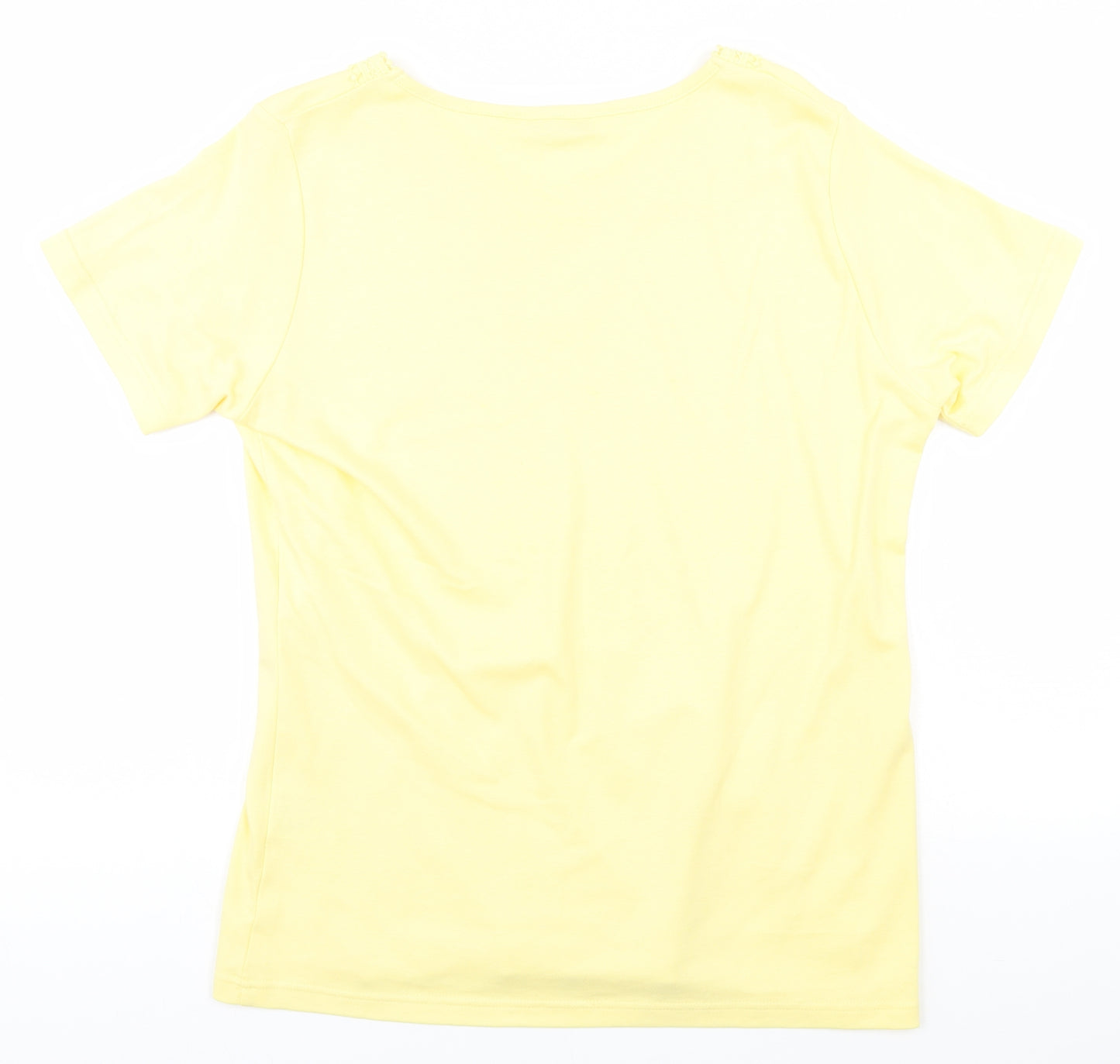 EWM Womens Yellow   Basic T-Shirt Size 18