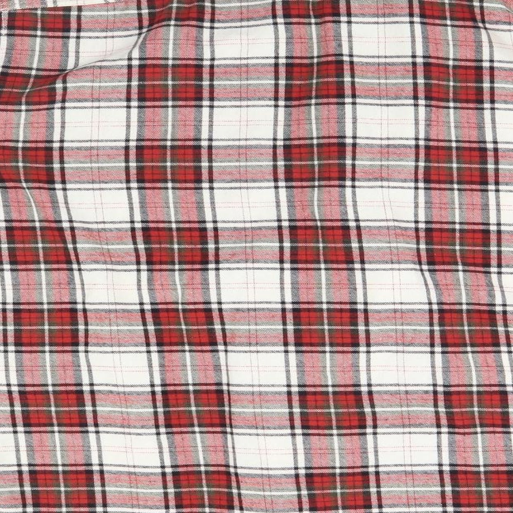 JACK & JONES Mens Red Plaid   Button-Up Size XL