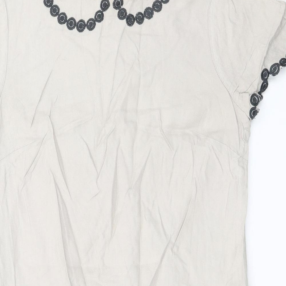 Boden Womens Beige   Basic T-Shirt Size 8