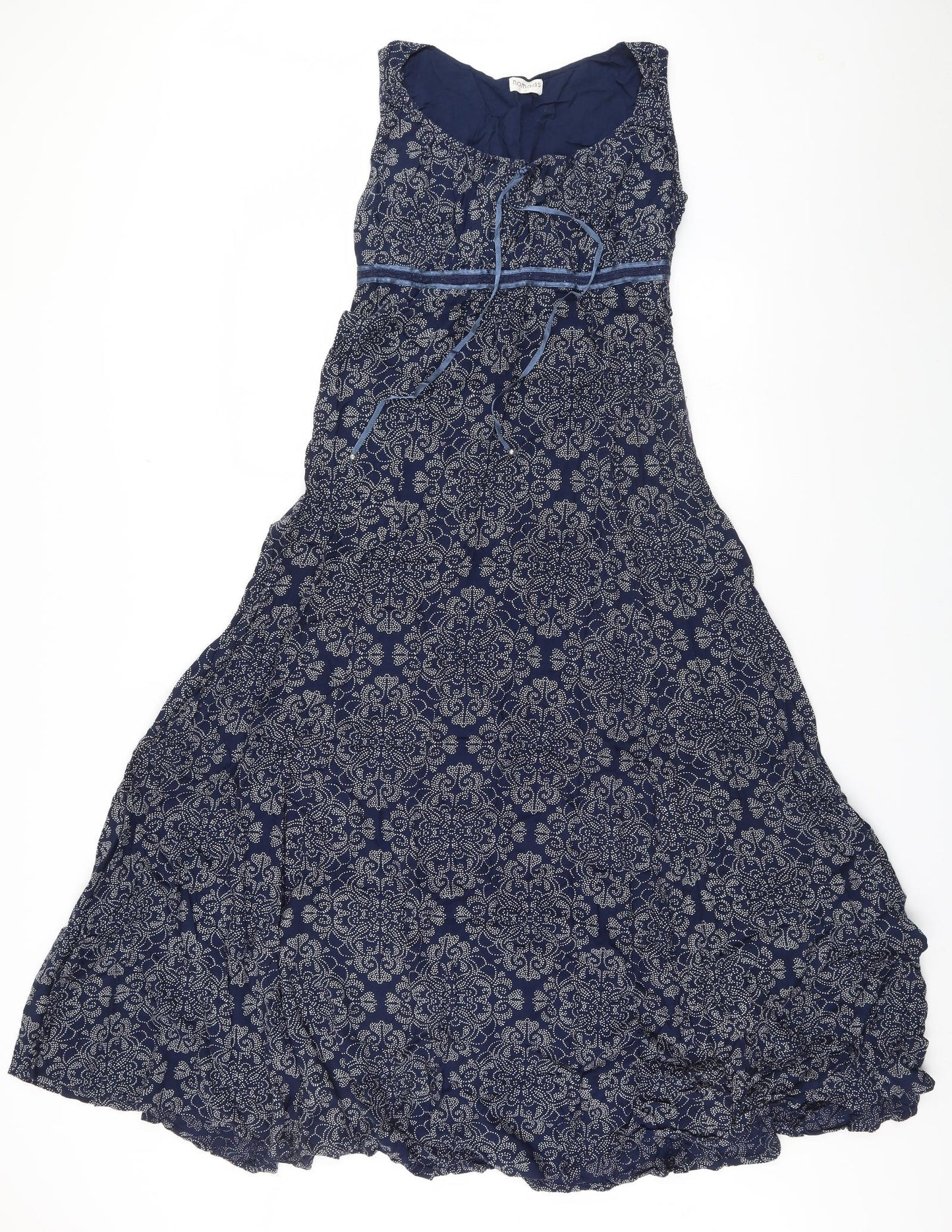 Nomads Womens Blue Paisley  A-Line  Size 10