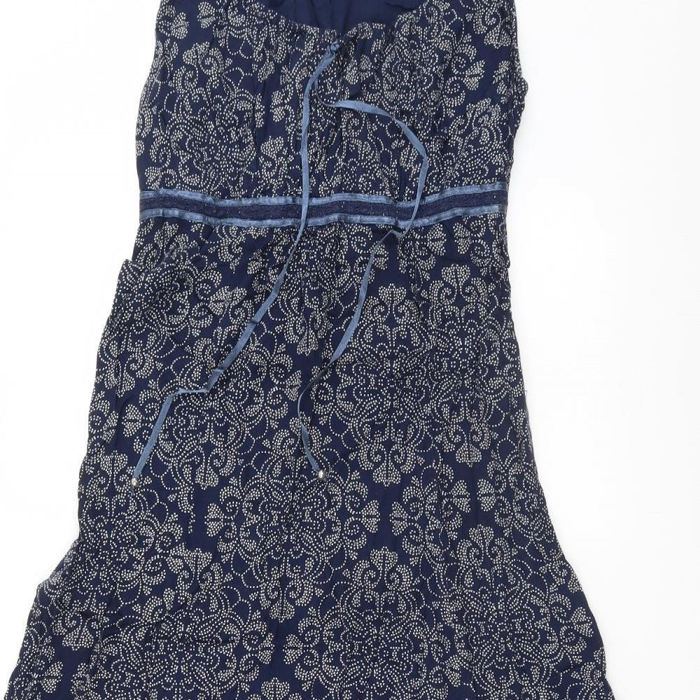 Nomads Womens Blue Paisley  A-Line  Size 10