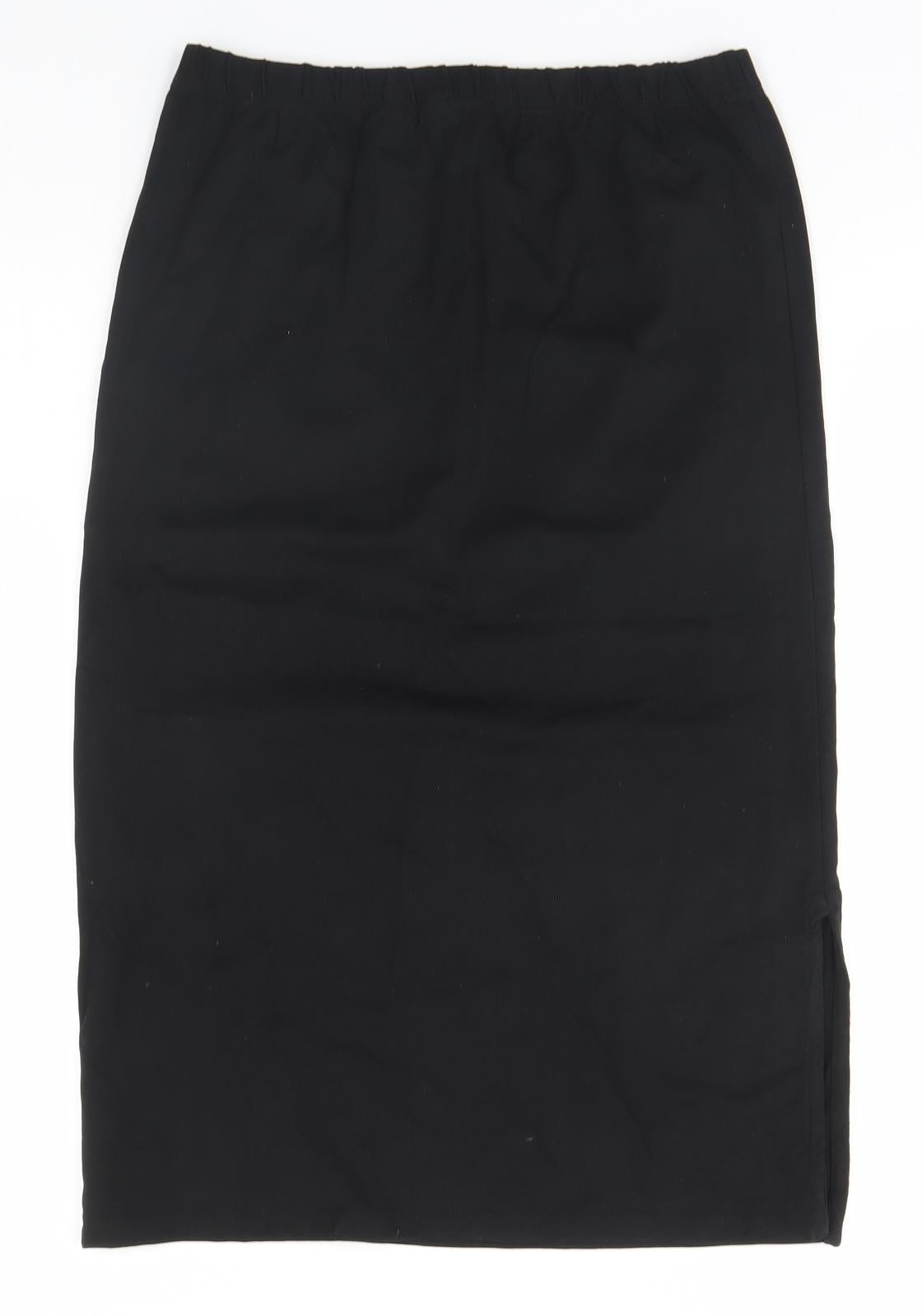 People Tree Womens Black   Straight & Pencil Skirt Size 8
