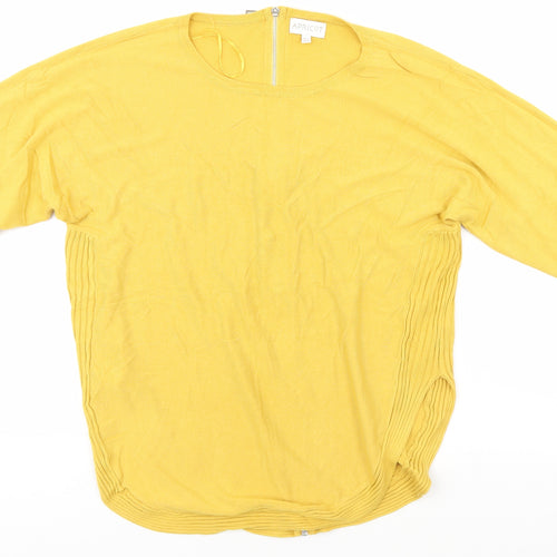 Apricot Womens Gold   Full Zip Jumper Size 14
