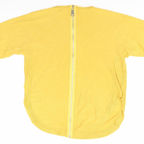 Apricot Womens Gold   Full Zip Jumper Size 14